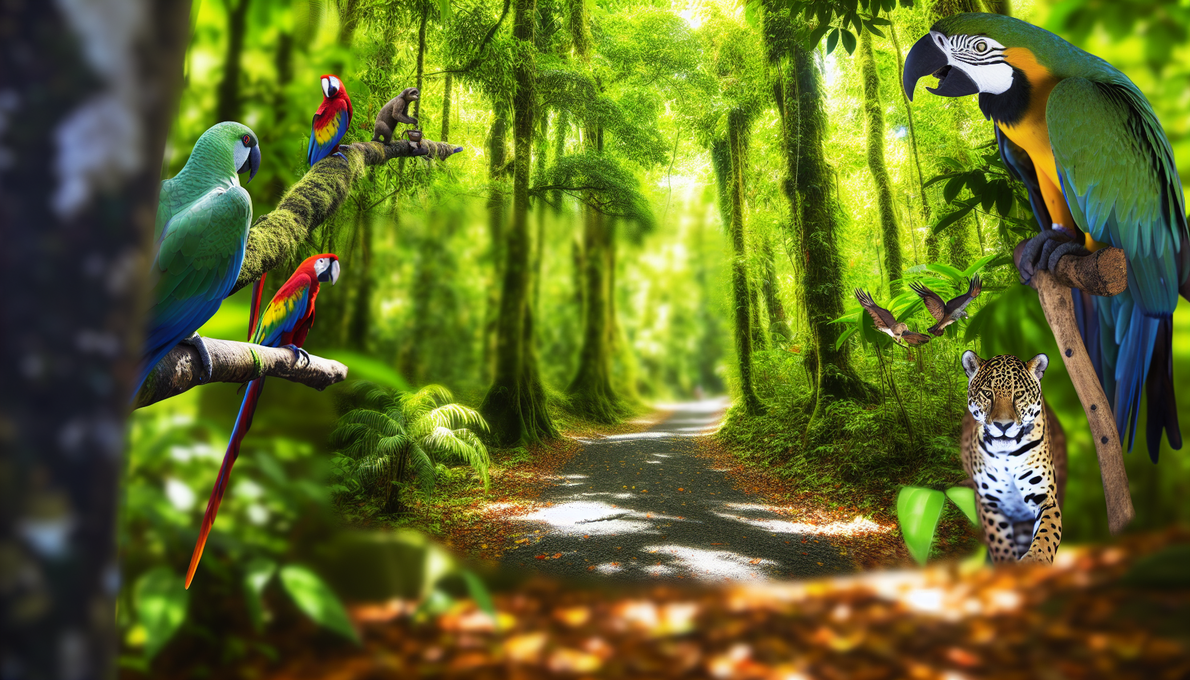 alt_text: A lush Costa Rican rainforest with vibrant wildlife, inviting paths, and a sense of adventure awaits.