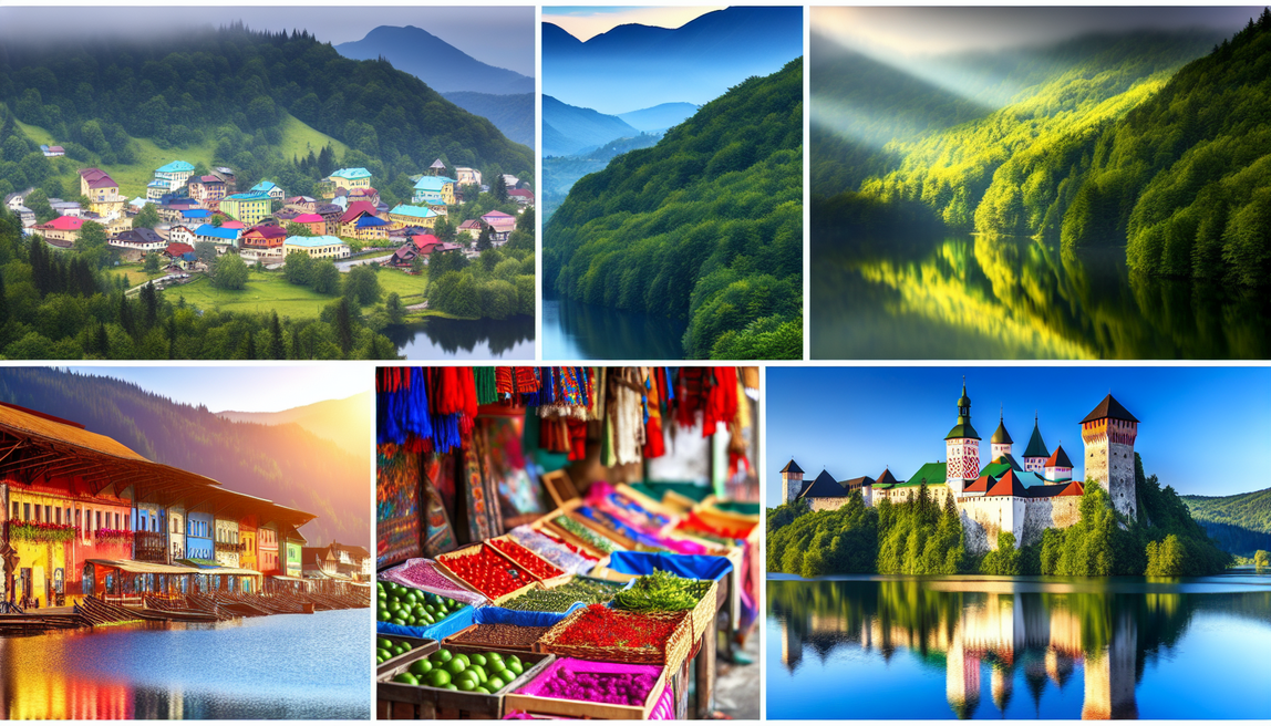 alt_text: Explore Eastern Europe's hidden gems: colorful villages, forests, lakes, castles, and markets.