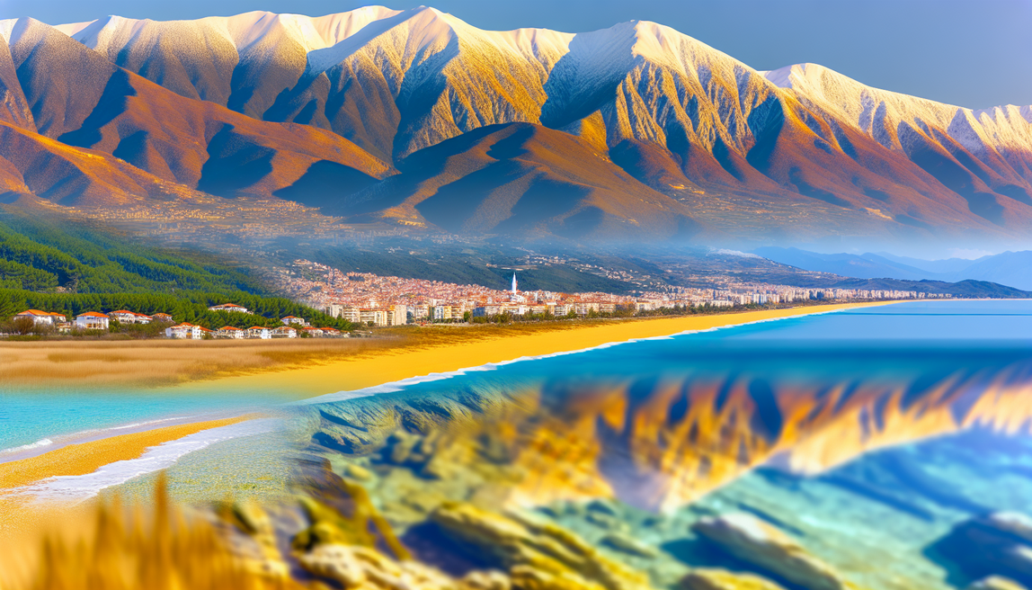 alt_text: Stunning Albanian landscapes showcasing its mountains, beaches, and charming towns for travel exploration.