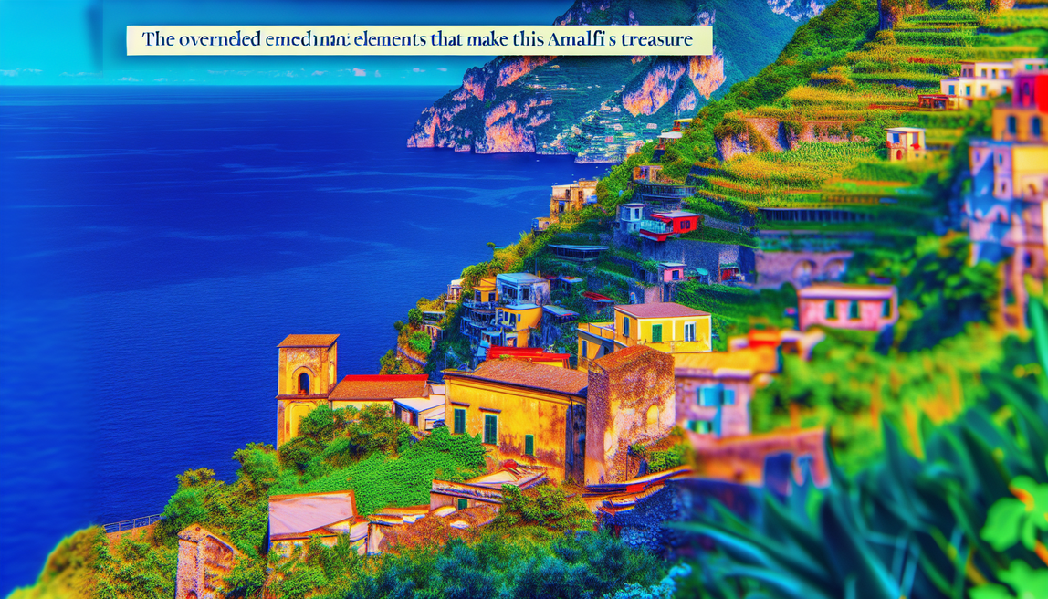alt_text: Vibrant Amalfi Coast landscape, showcasing hidden gems, rustic charm, and coastal beauty.