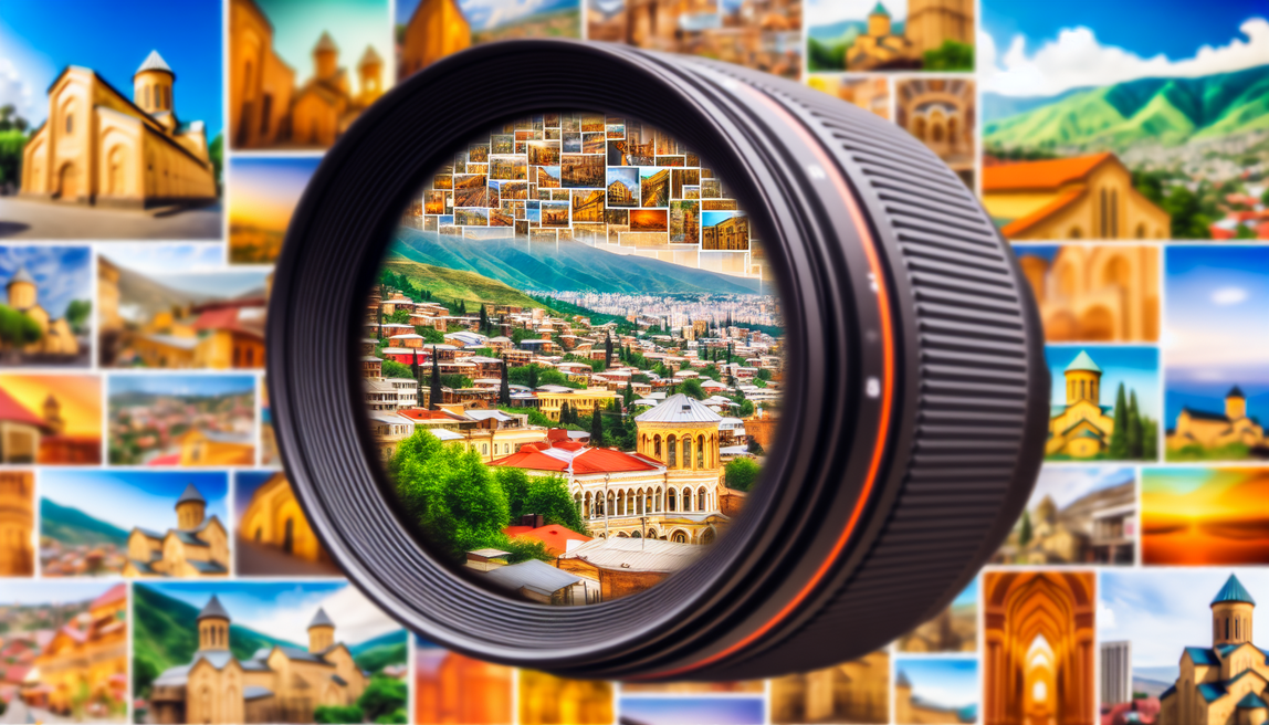 alt_text: A vibrant collage showcasing Tbilisi’s architecture, culture, and landscapes, inviting exploration.