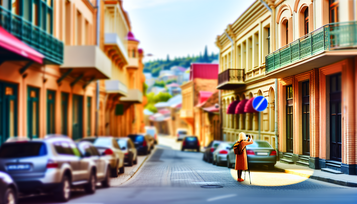 alt_text: Vibrant Tbilisi street scene showcasing modern and historical elements, inviting discovery in 2024.