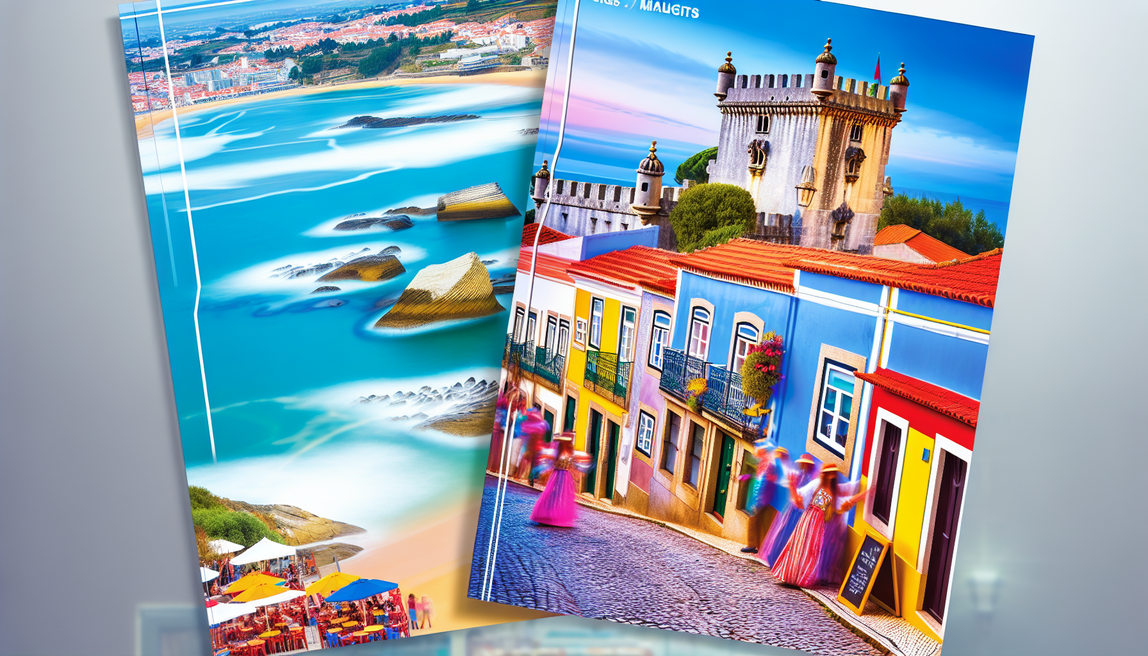 alt_text: A vibrant cover image showcasing Portugal's hidden gems with charming streets, coastlines, and culture.