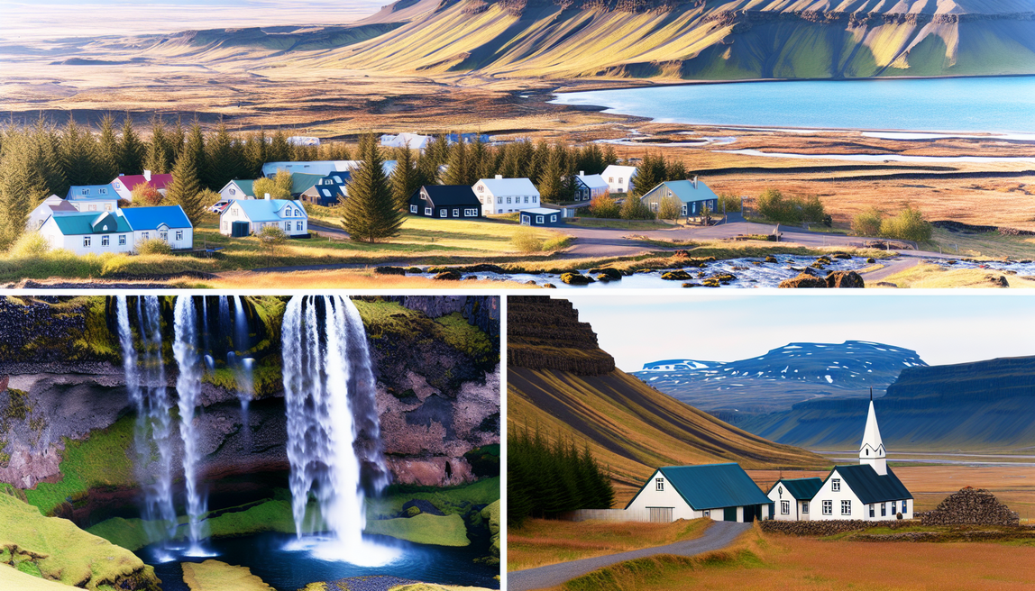 alt_text: Stunning cover image showcasing Iceland's landscapes, waterfalls, villages, and a sense of adventure.