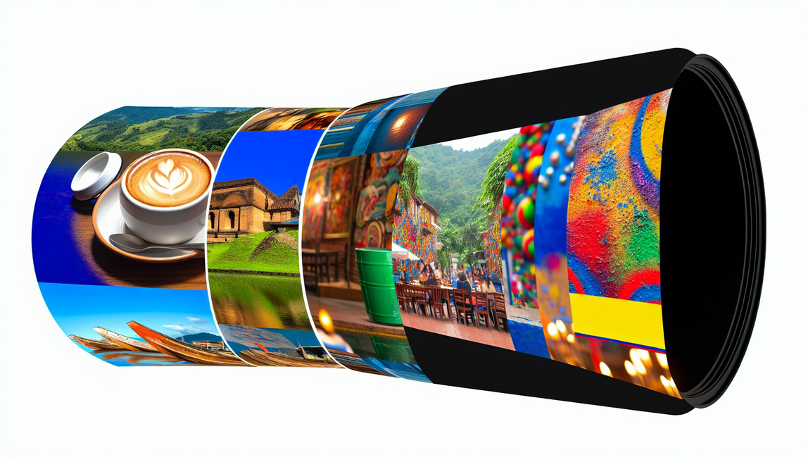 **alt_text:** Vibrant collage of Colombia’s hidden gems with coffee, art, and nature, inviting exploration.