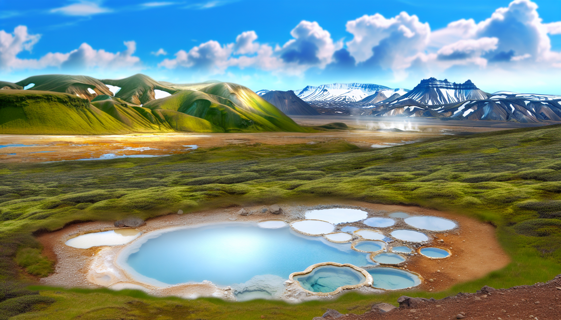 alt_text: A stunning cover showing Iceland's hot springs, lush landscapes, and snow-capped mountains.