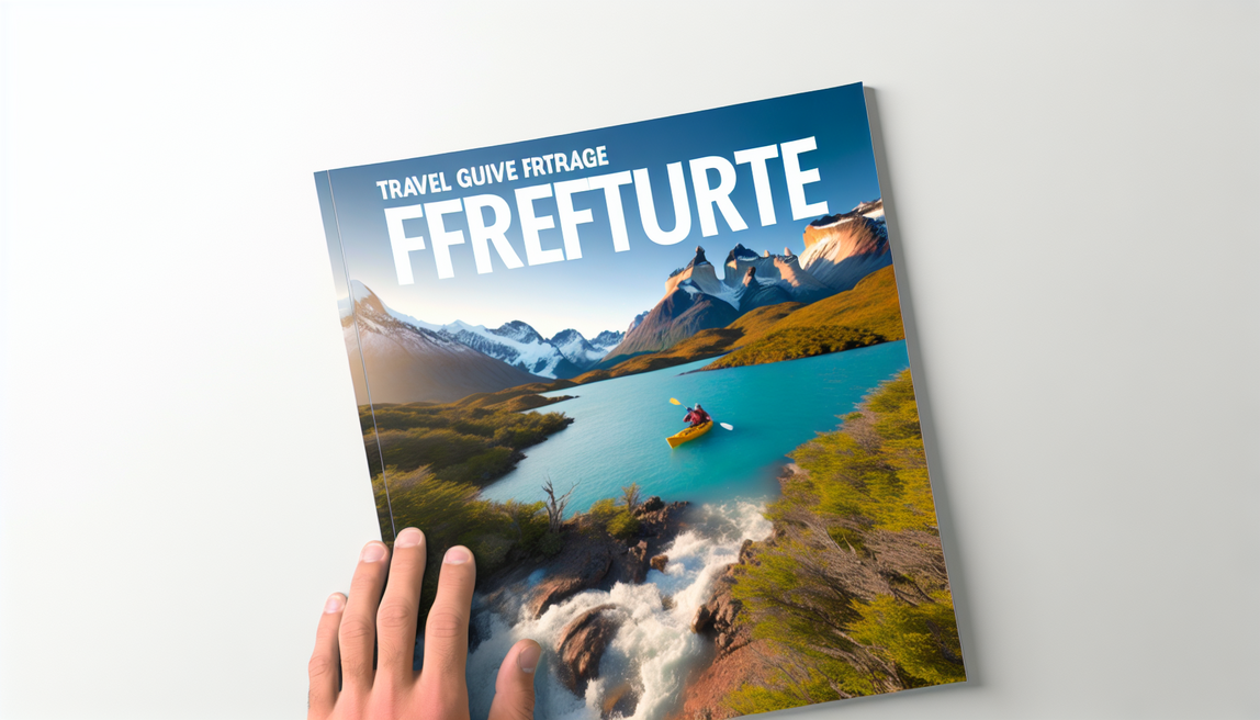 alt_text: A vibrant travel guide cover showcasing Patagonia's stunning landscapes and adventurous activities.
