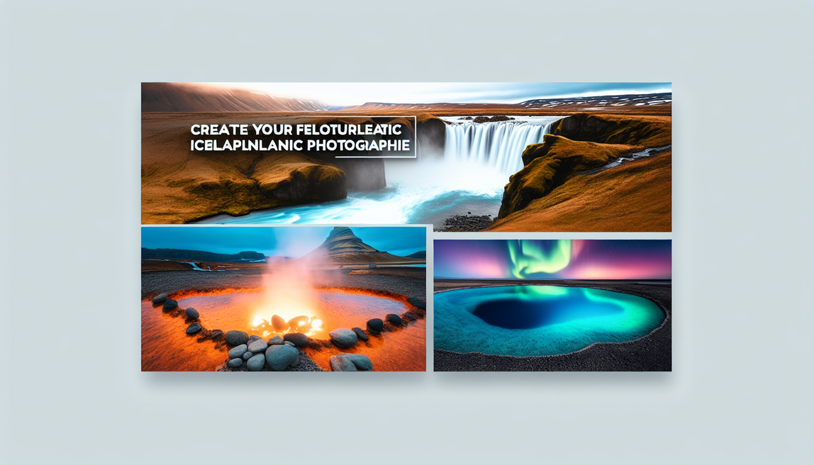 alt_text: A breathtaking Icelandic landscape showcasing waterfalls, hot springs, and the Northern Lights.